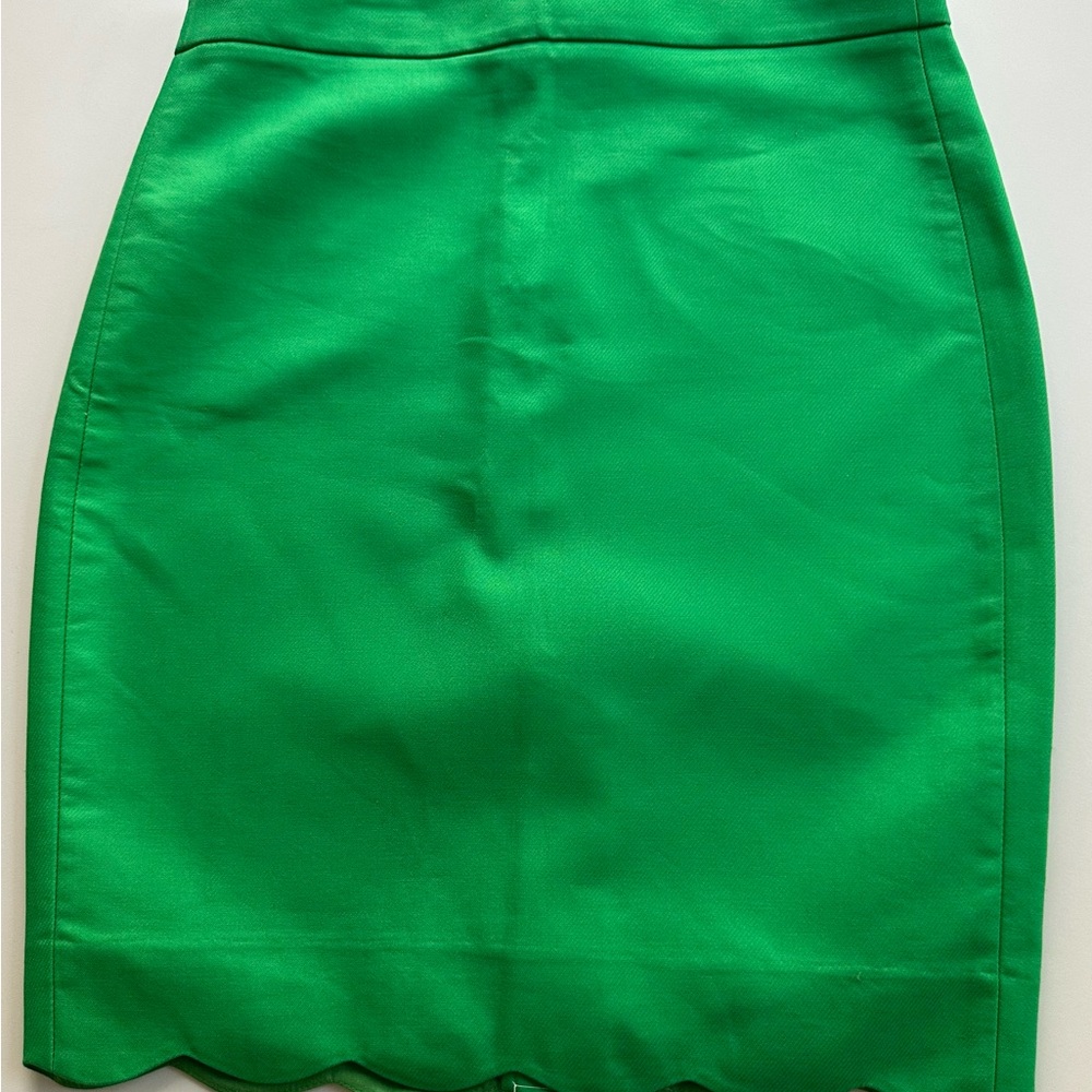 Green Satin Skirt